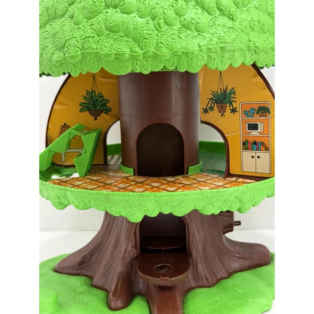 Vintage 1975 Kenner Tree Tots Tree House Shell Playset General Mills Fun Group - Picture 6 of 12